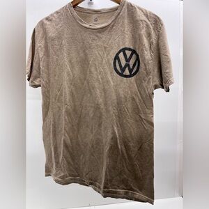 Casual Short-Sleeve 1991 Volkswagen Golf Logo T-Shirt in Beige